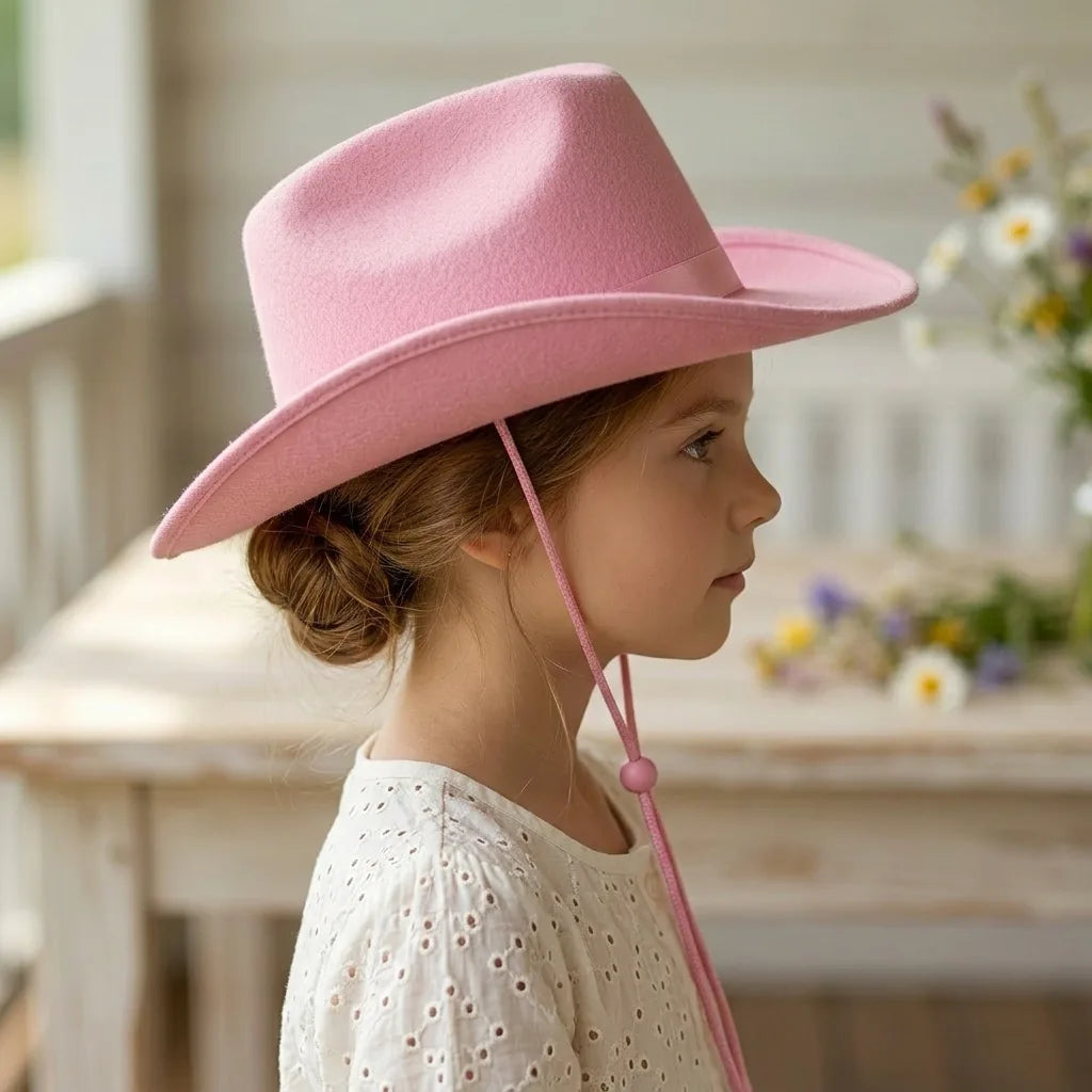 Chapeau de Cowboy Couleur, vue de trois-quarts
