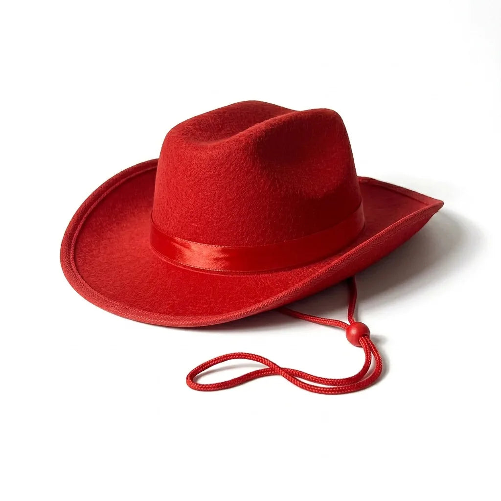 Chapeau de Cowboy Couleur — coloris rouge