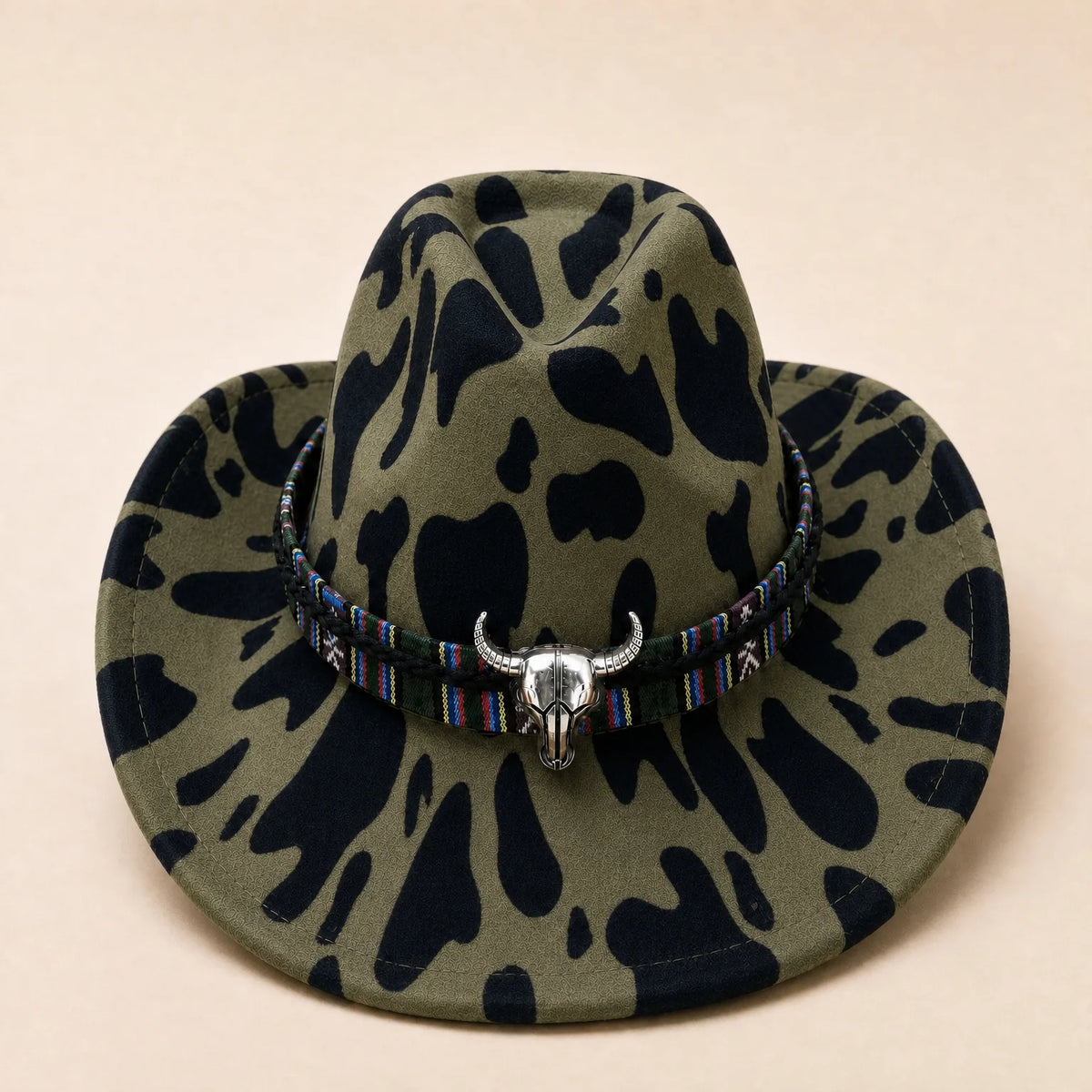 Chapeau de Cowboy en Feutre — coloris vert