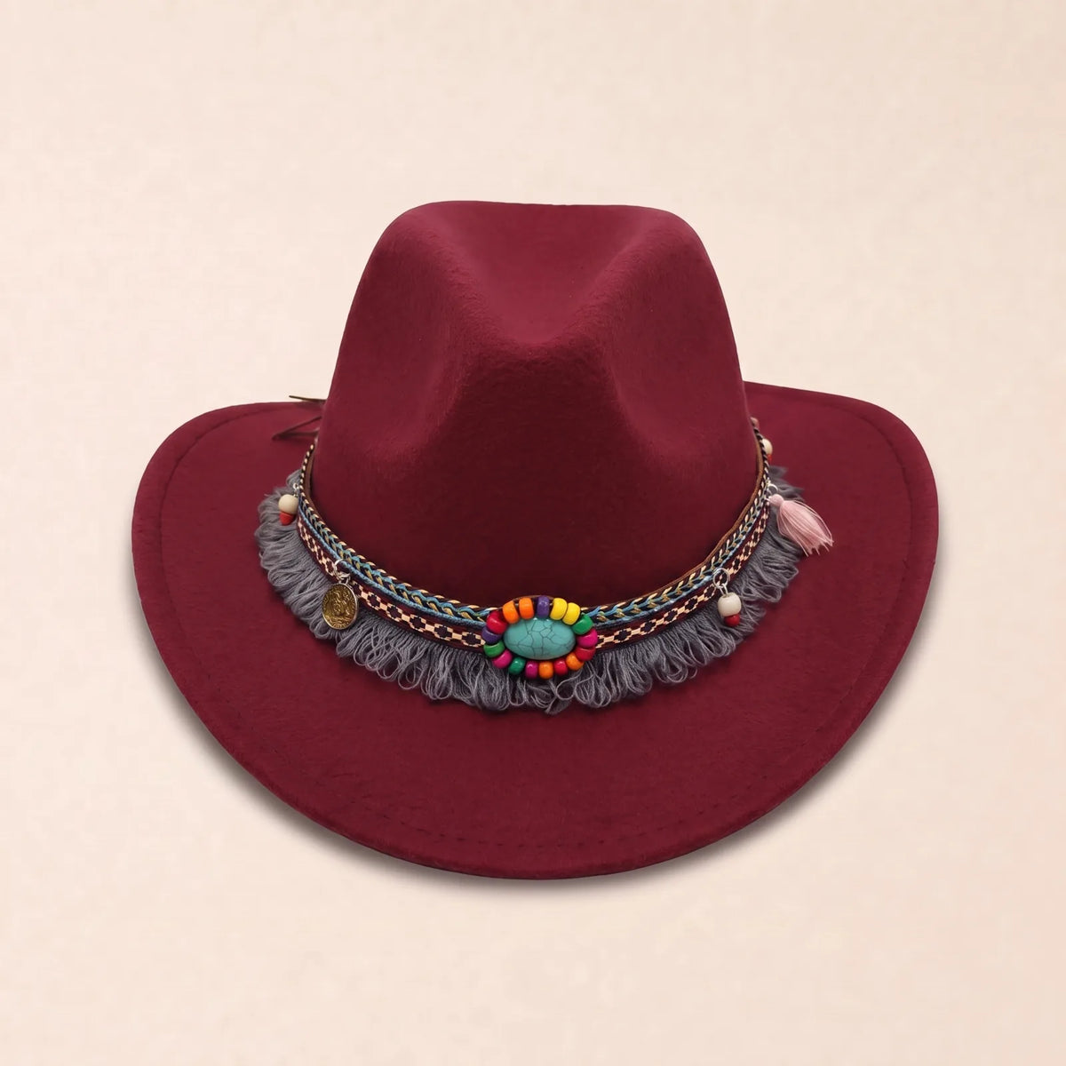 Chapeau de Cowboy Festival — coloris bordeaux