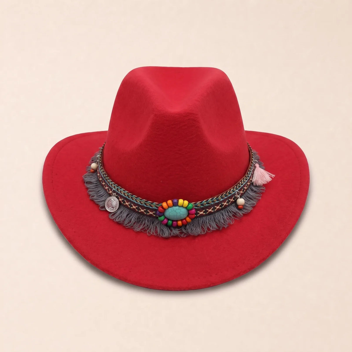 Chapeau de Cowboy Festival — coloris rouge