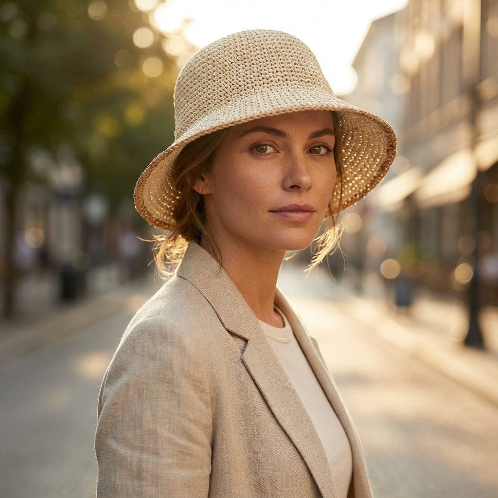 Chapeau de paille Arrondi