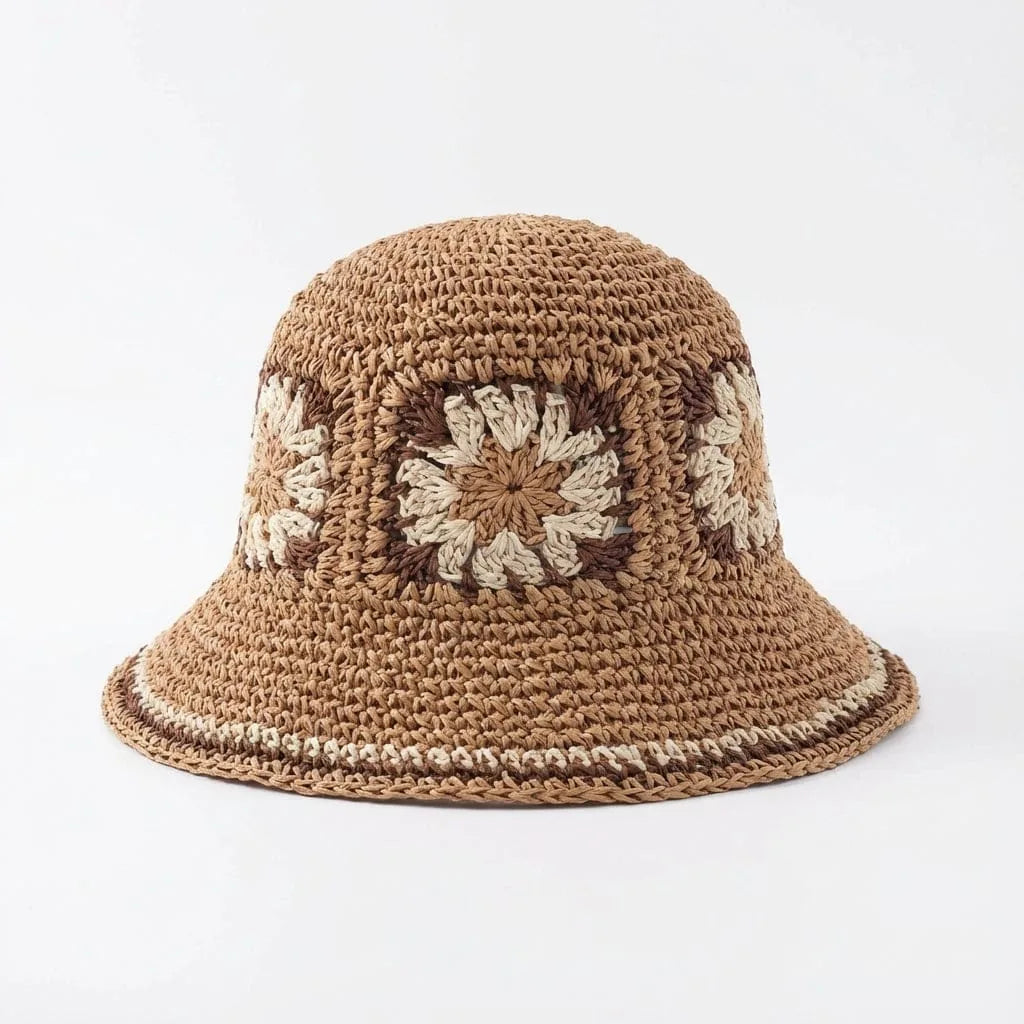 Chapeau de paille Bob — coloris kaki