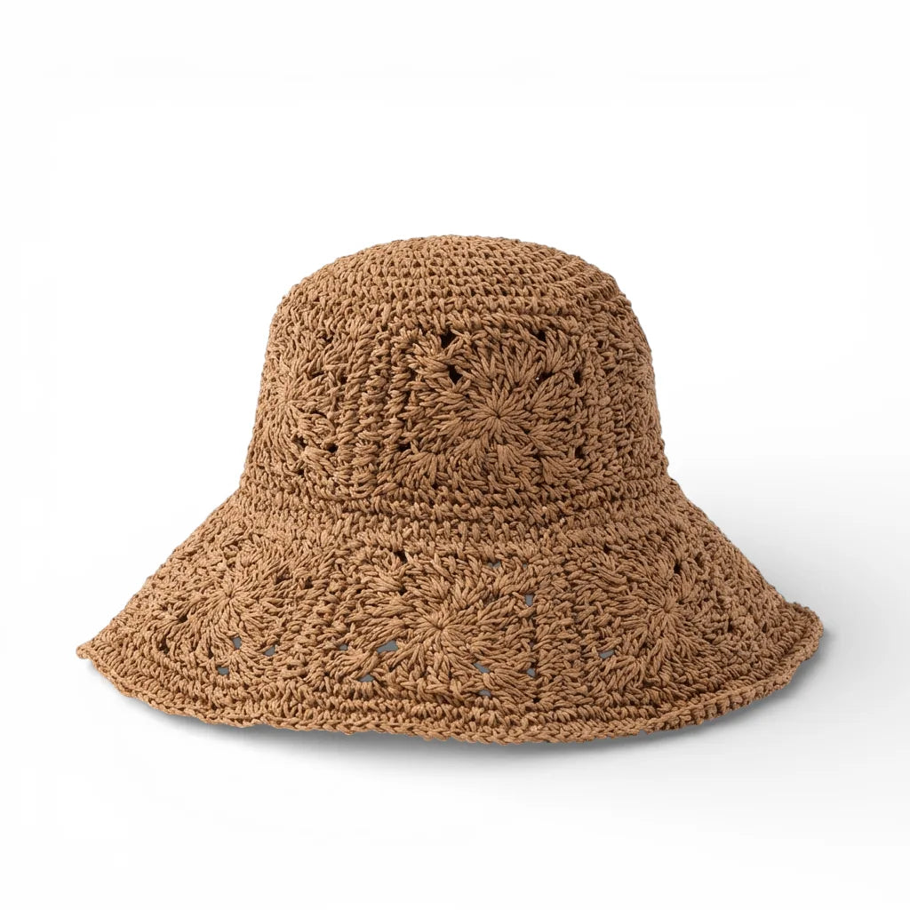 Chapeau de paille Bob Classique — coloris kaki