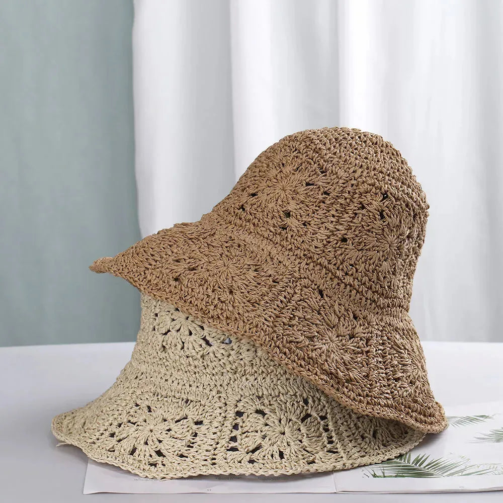 Chapeau de paille Bob Classique, vue de détail