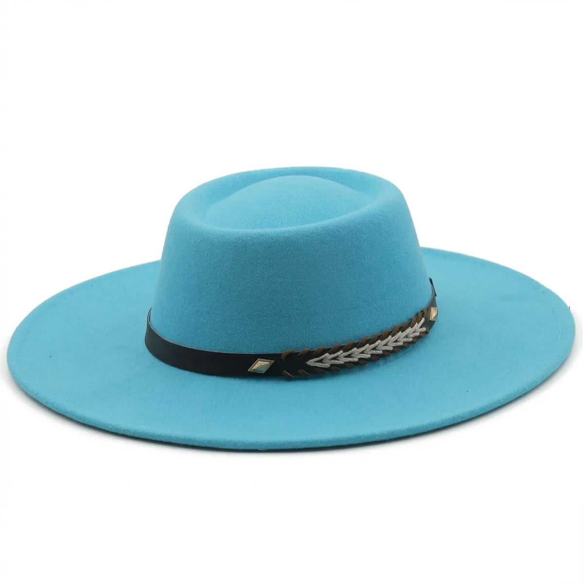 Chapeau de Paille Capeline Femme — coloris bleu