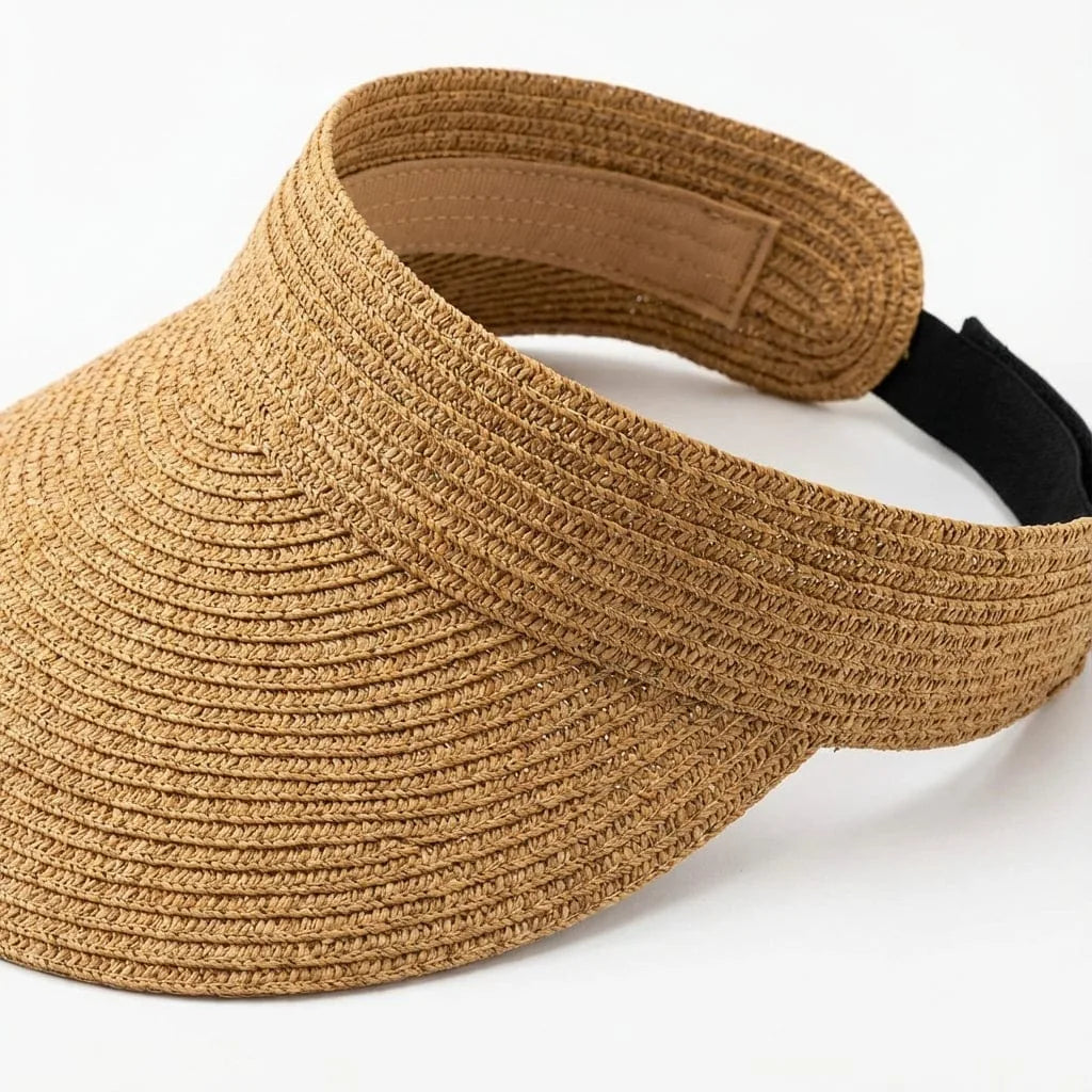Chapeau de paille Casquette, vue de trois-quarts