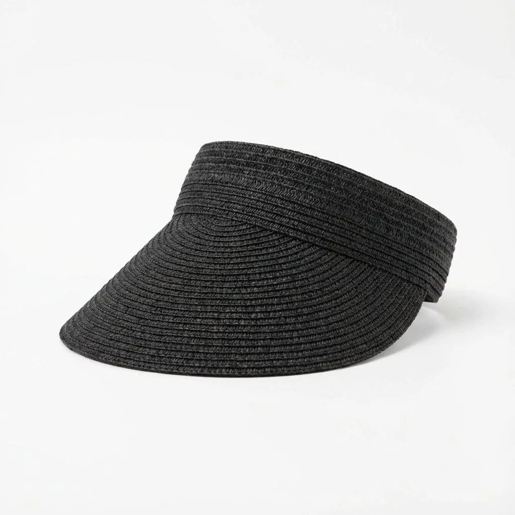 Chapeau de paille Casquette — coloris noir