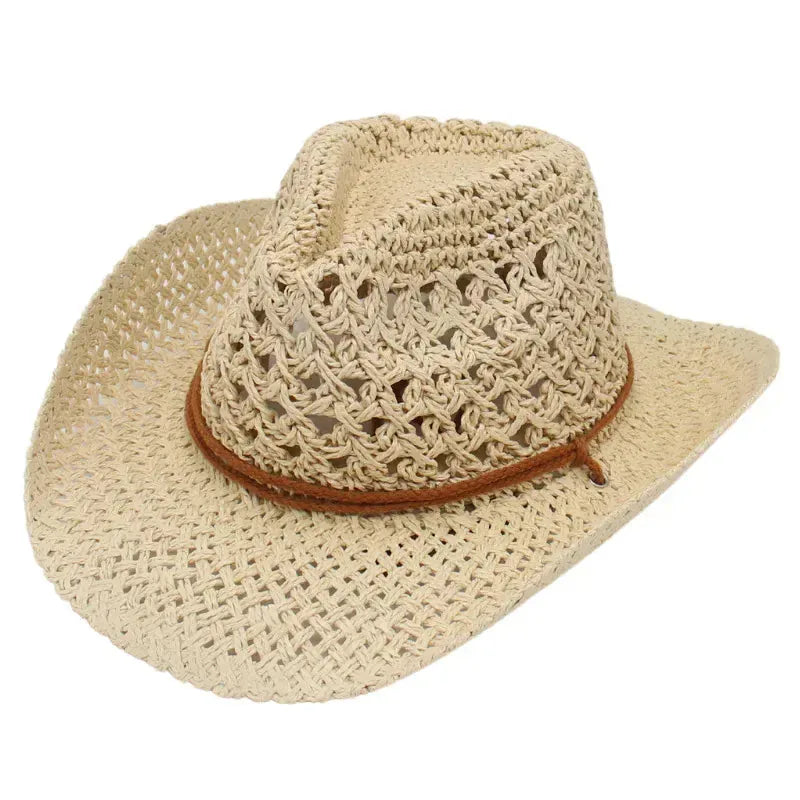 Chapeau de paille Cowboy Femme — coloris beige