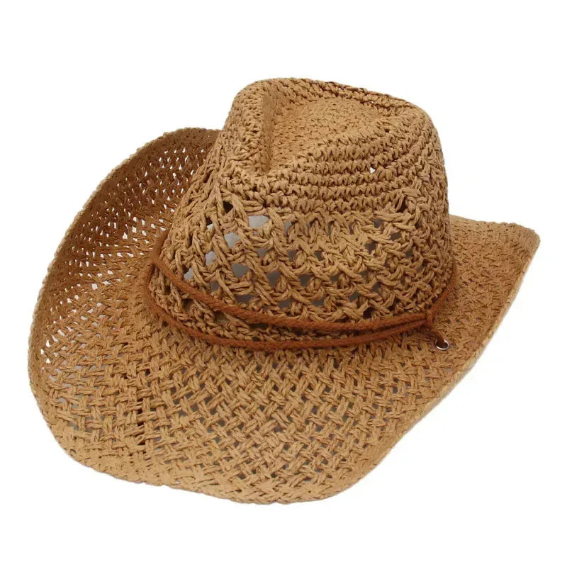 Chapeau de paille Cowboy Femme — coloris kaki