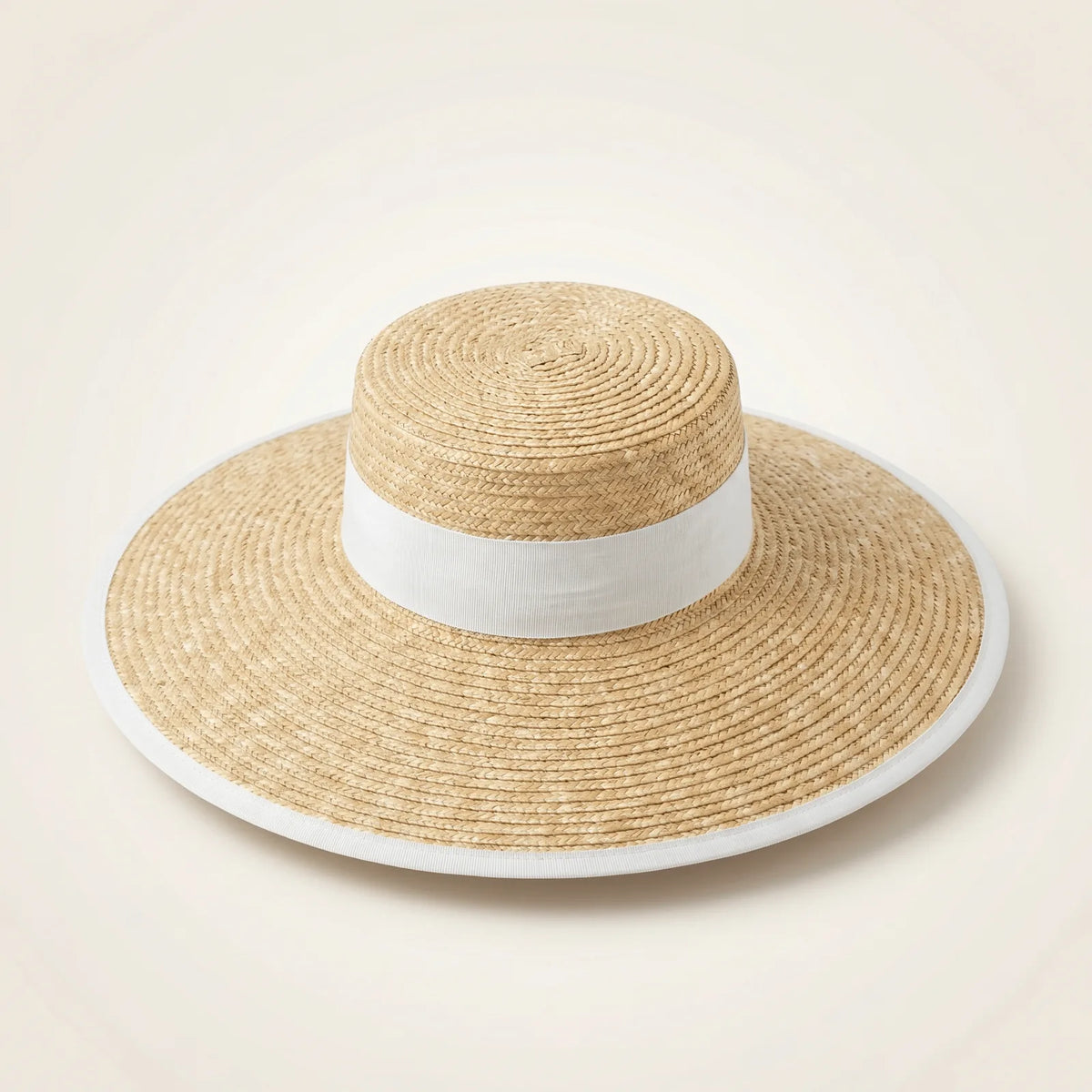 Chapeau de paille Élégant Femme — coloris blanc