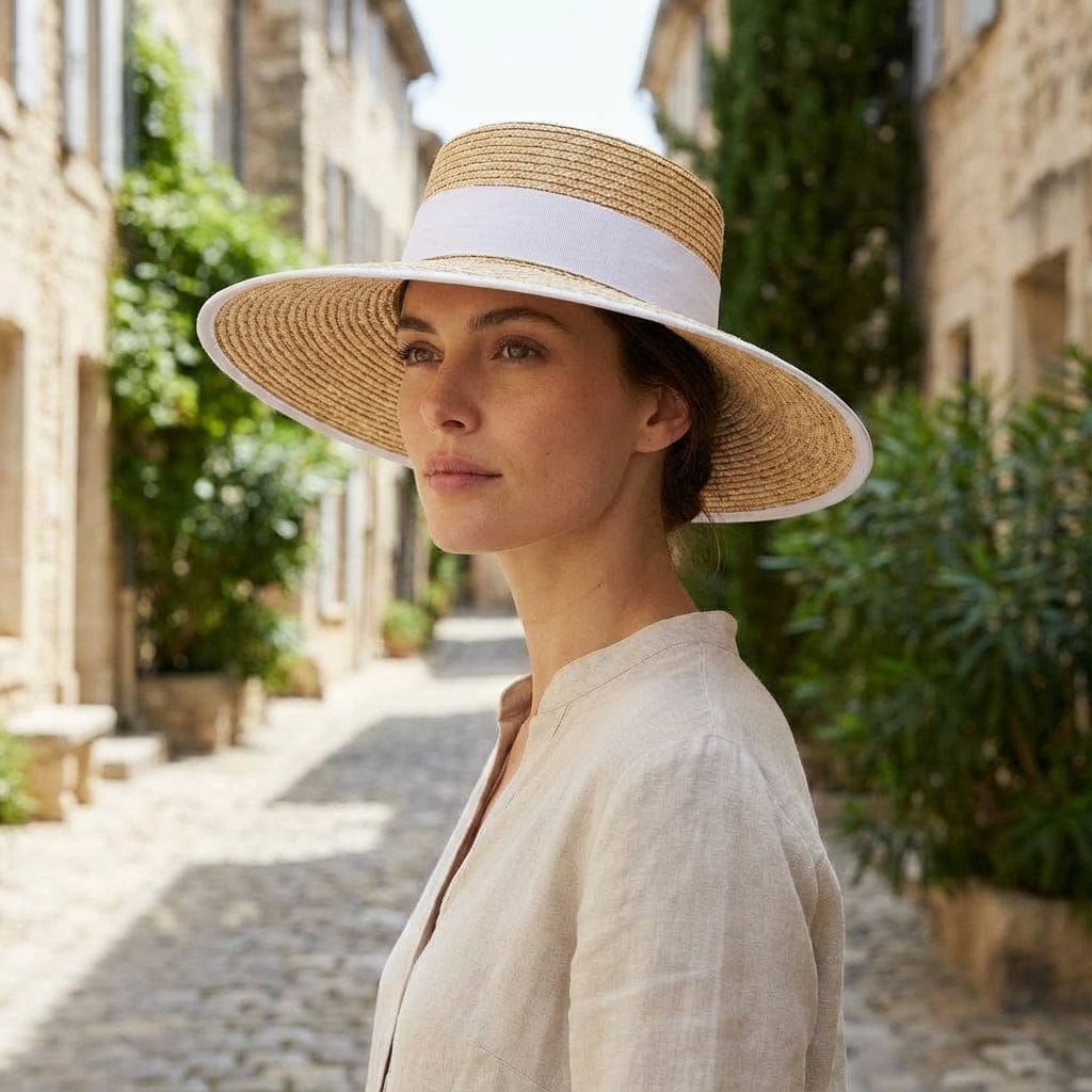Chapeau de paille Elegant Femme