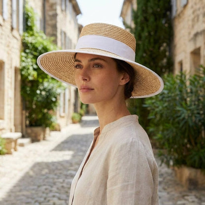 Chapeau de paille Elegant Femme