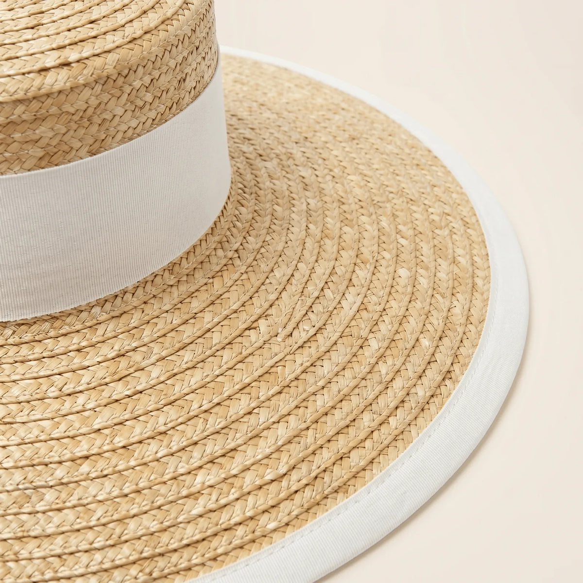 Chapeau de paille Élégant Femme, vue de détail
