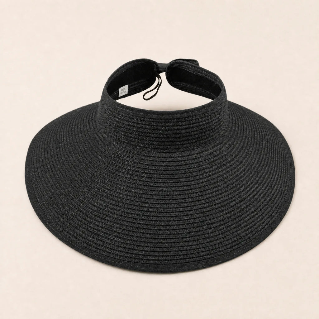 Chapeau de Paille Femme Large Bord — coloris noir