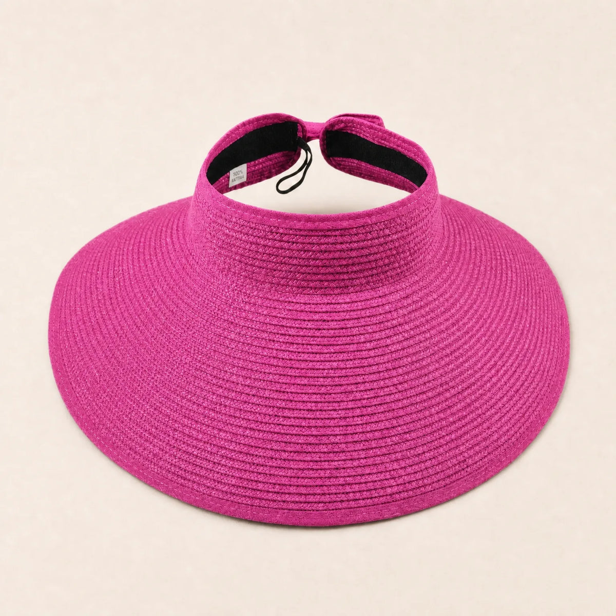 Chapeau de Paille Femme Large Bord — coloris rose