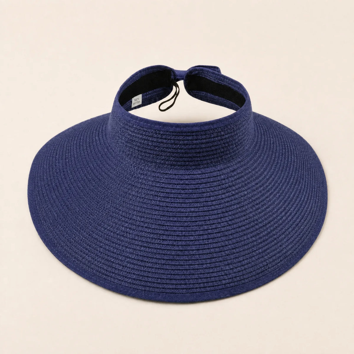 Chapeau de Paille Femme Large Bord — coloris bleu marine