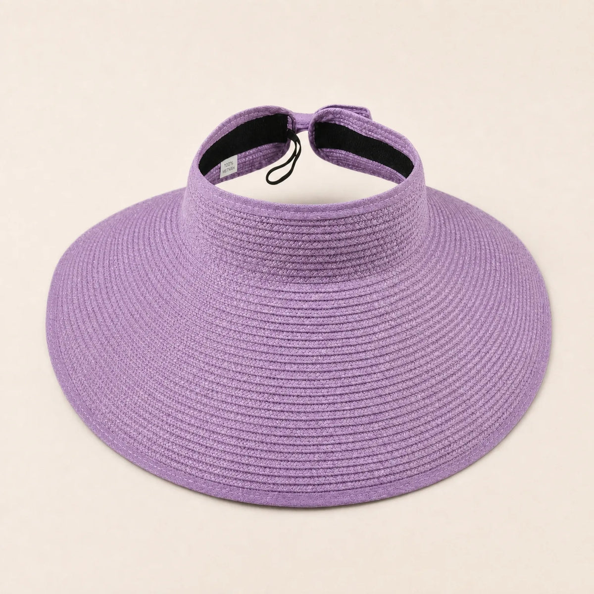 Chapeau de Paille Femme Large Bord — coloris violet