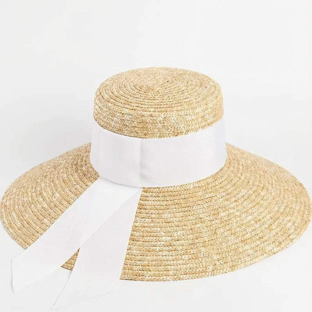 Chapeau de paille Grand — coloris blanc