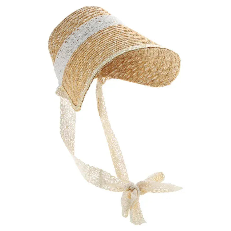 Chapeau de paille Lolita, porté