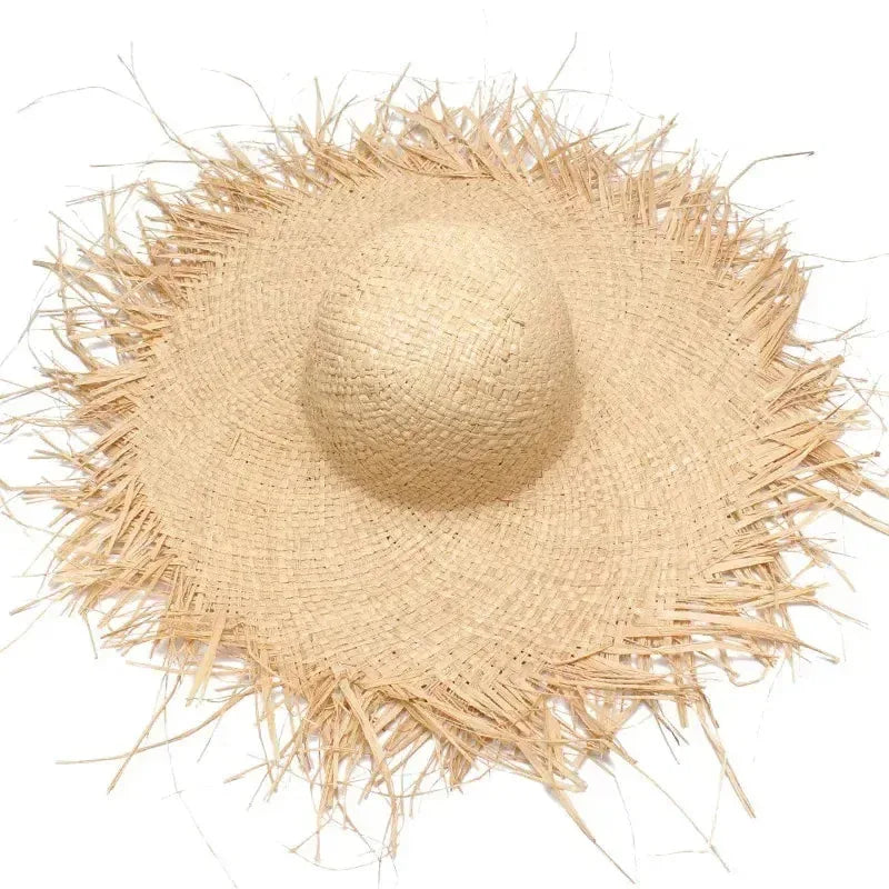 Chapeau de paille Raphia — coloris beige