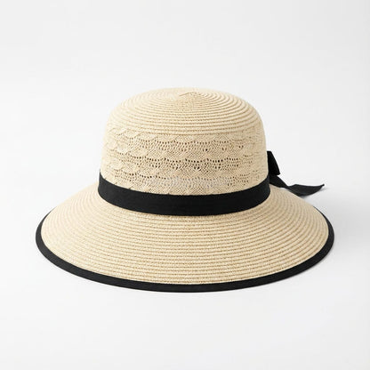 Chapeau de paille Ruban