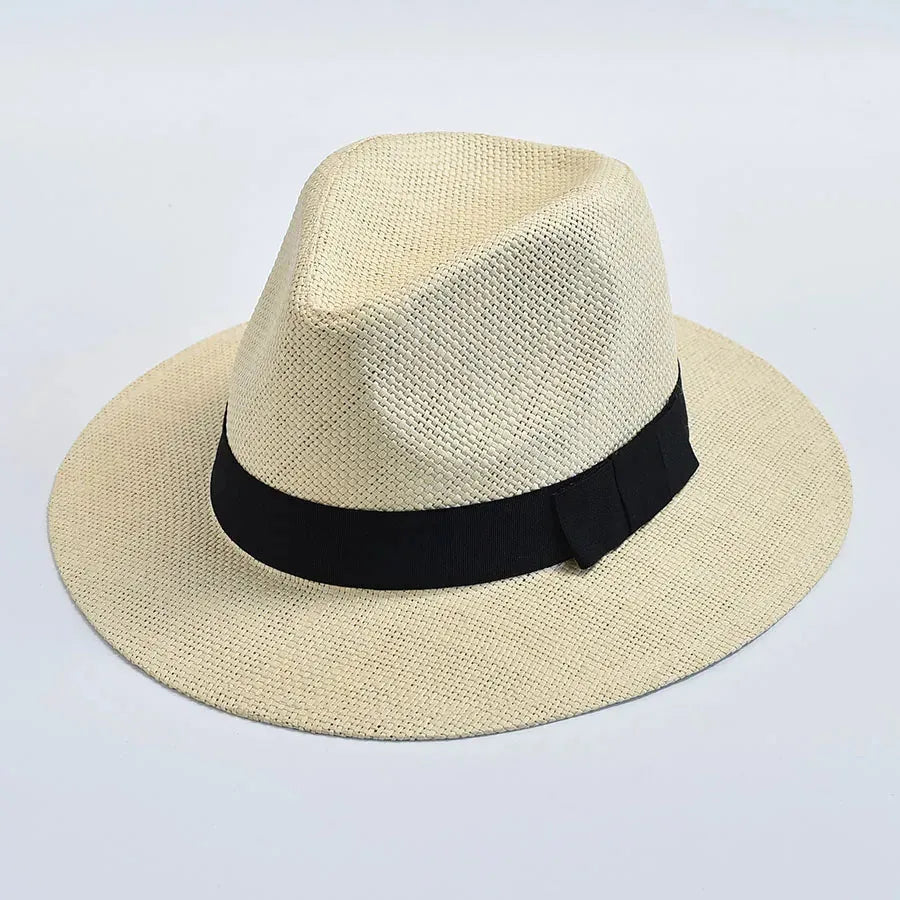 Chapeau de paille Western — coloris beige