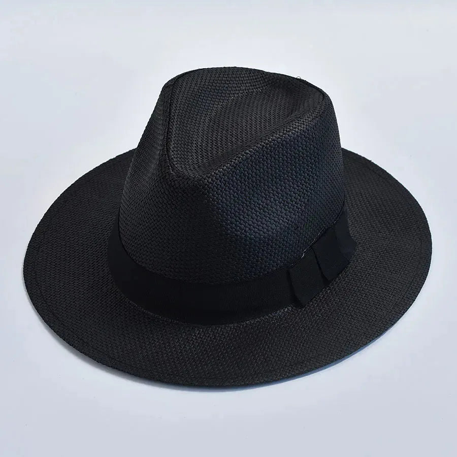 Chapeau de paille Western — coloris noir