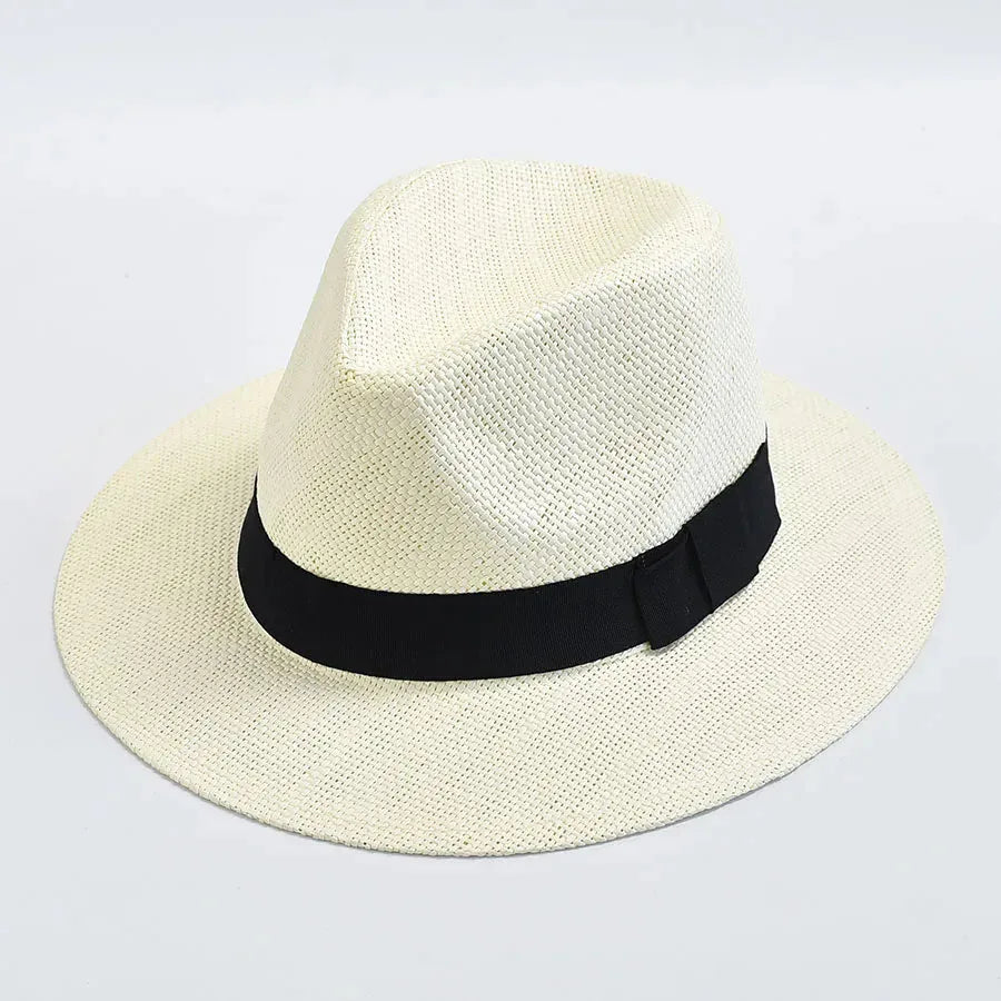Chapeau de paille Western — coloris blanc