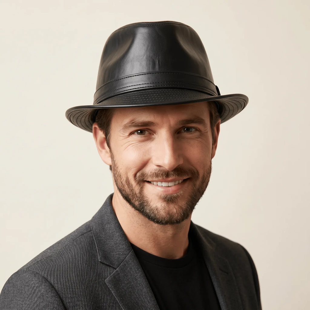 Chapeau Fedora Classique, porté