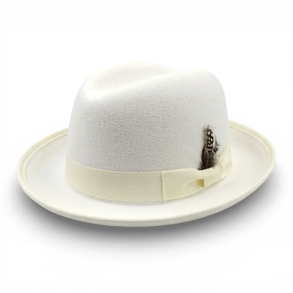 Chapeau Fedora Coton — coloris blanc
