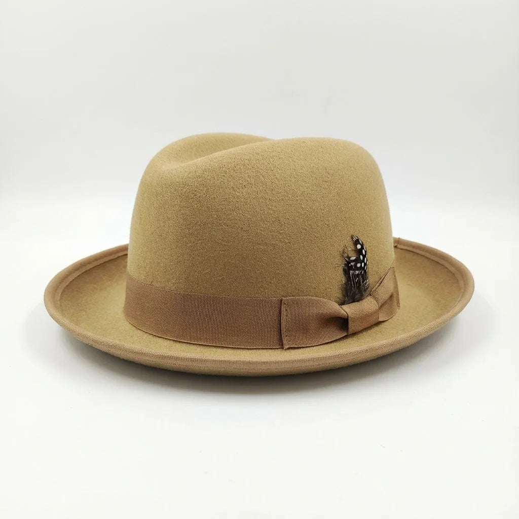 Chapeau Fedora Coton — coloris kaki
