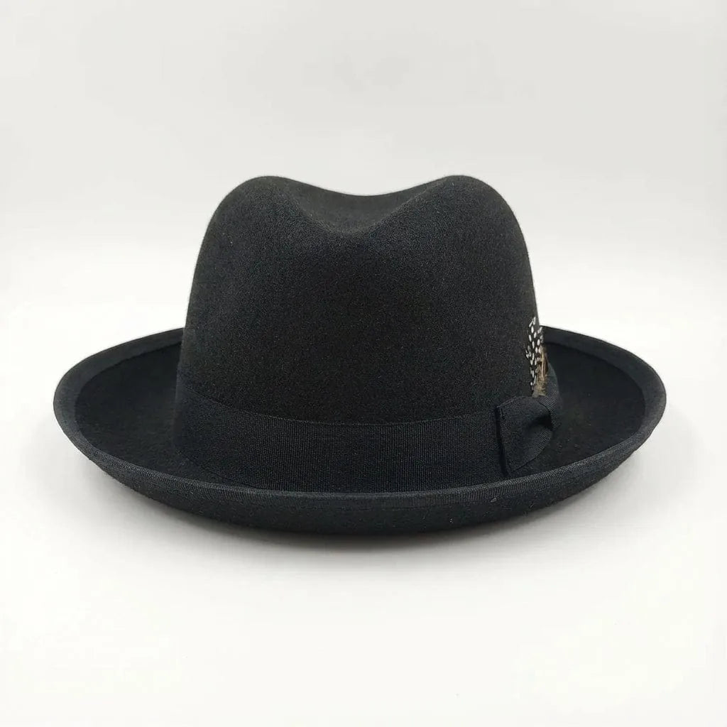 Chapeau Fedora Coton — coloris noir