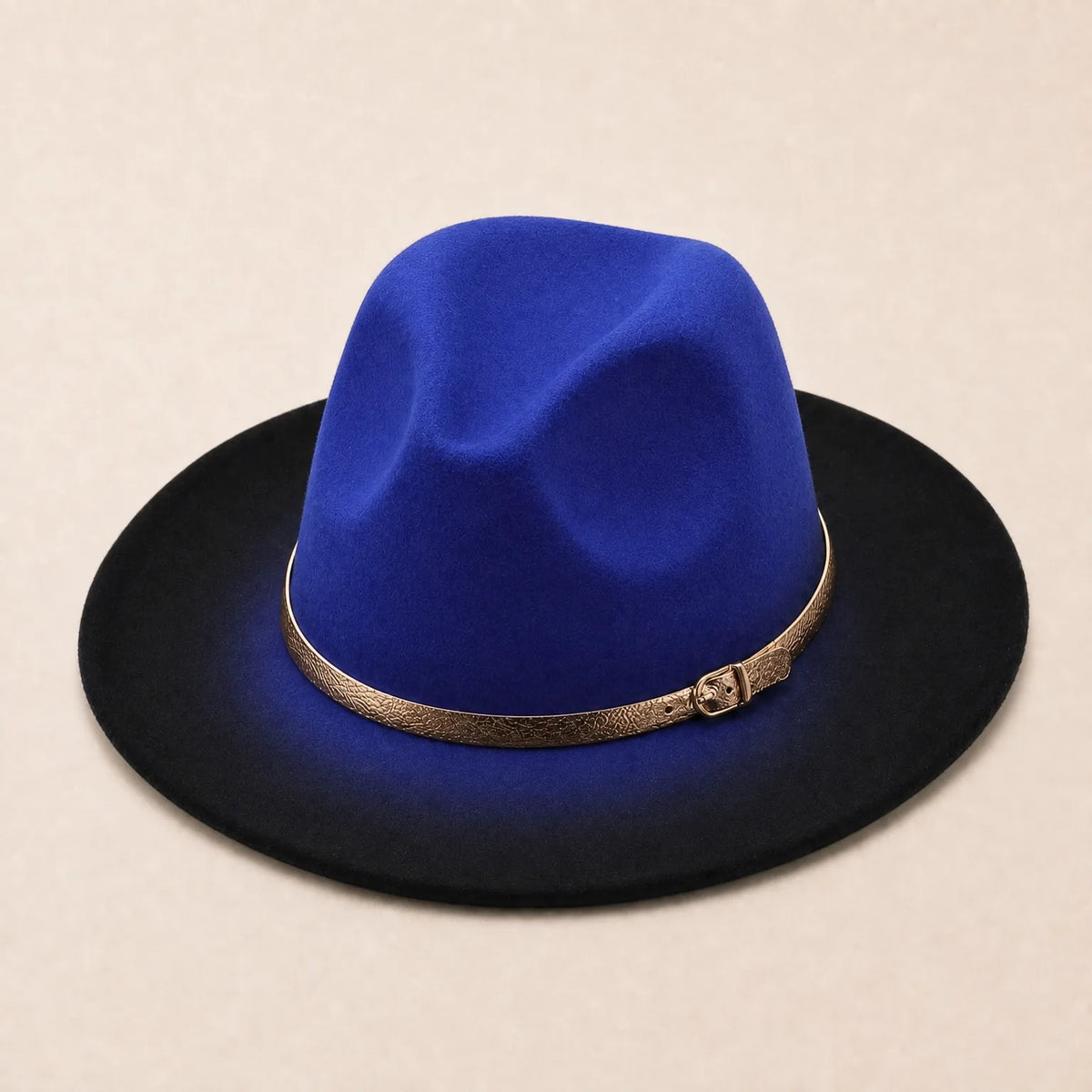 Chapeau Fedora Couleur dégradée — coloris bleu