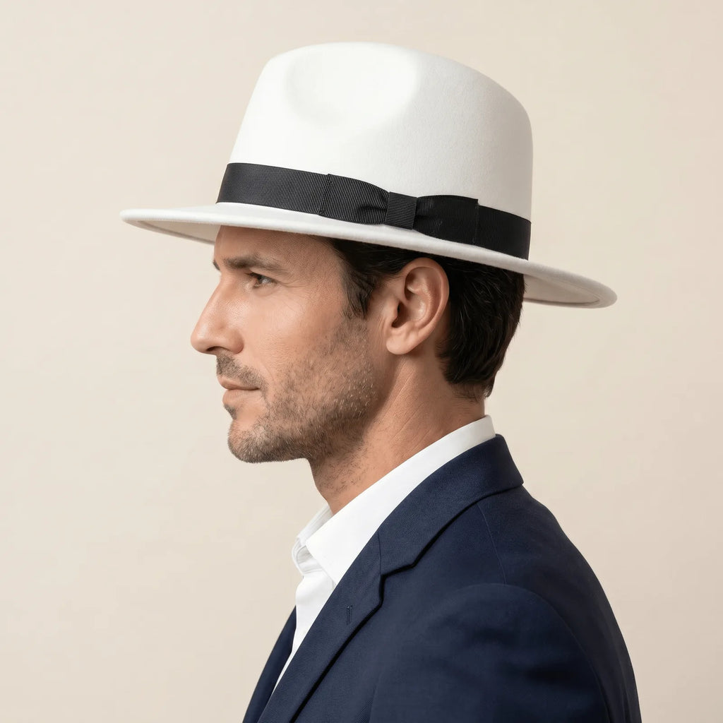 Chapeau Fedora Homme, vue de trois-quarts