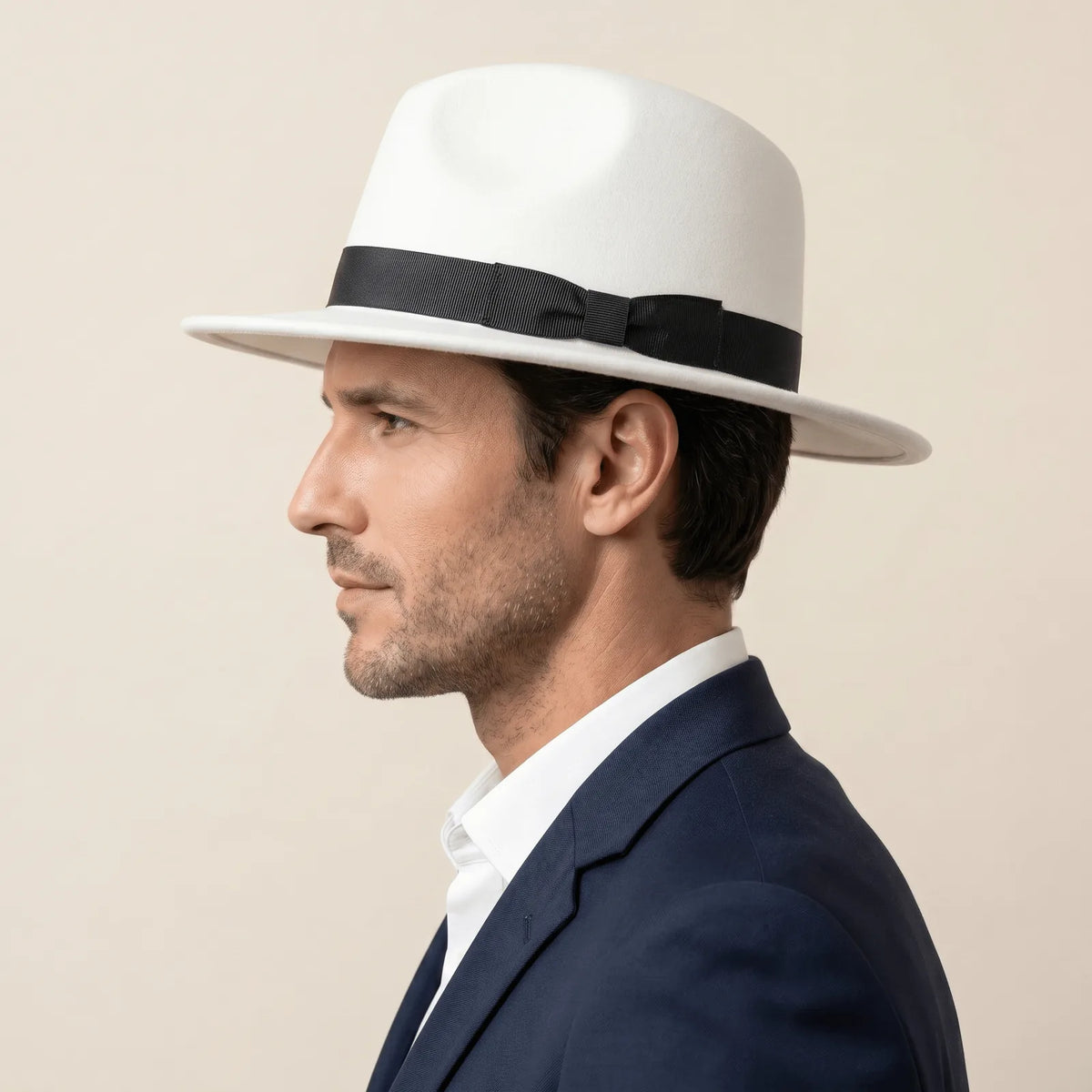 Chapeau Fedora Homme, vue de trois-quarts