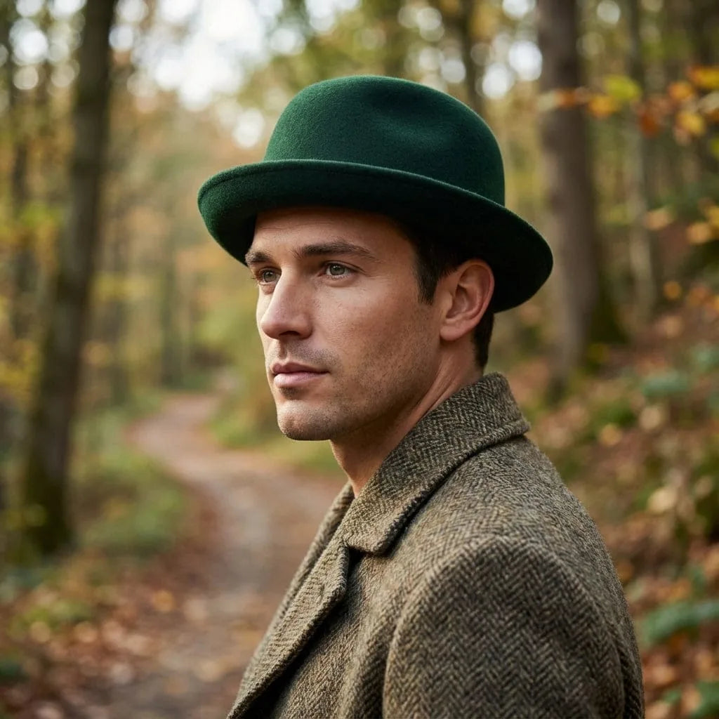 Chapeau Fedora Laine, porté