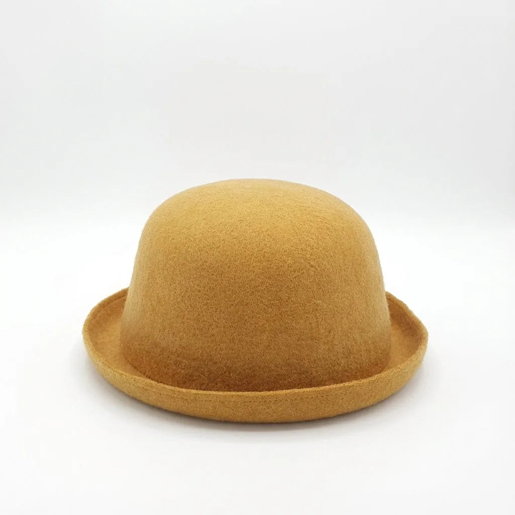 Chapeau Fedora Laine — coloris jaune