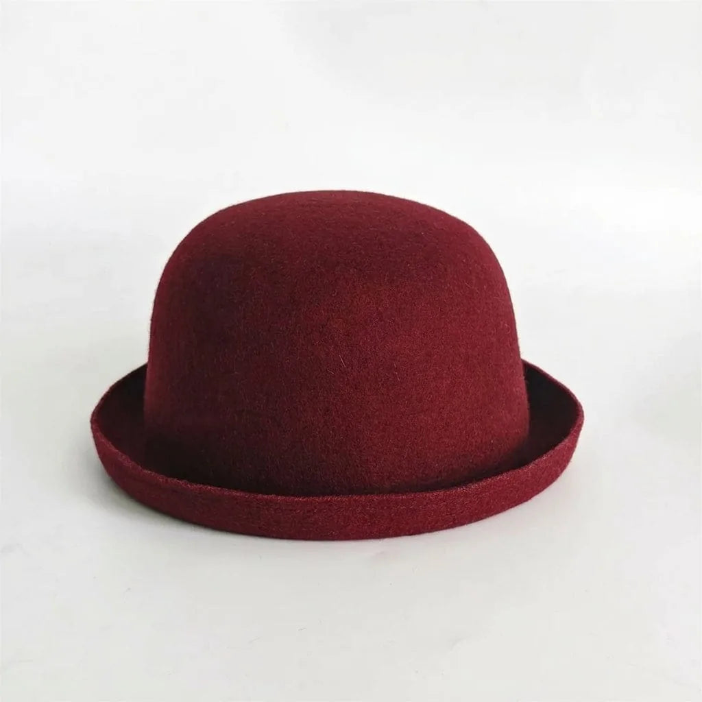 Chapeau Fedora Laine — coloris rouge
