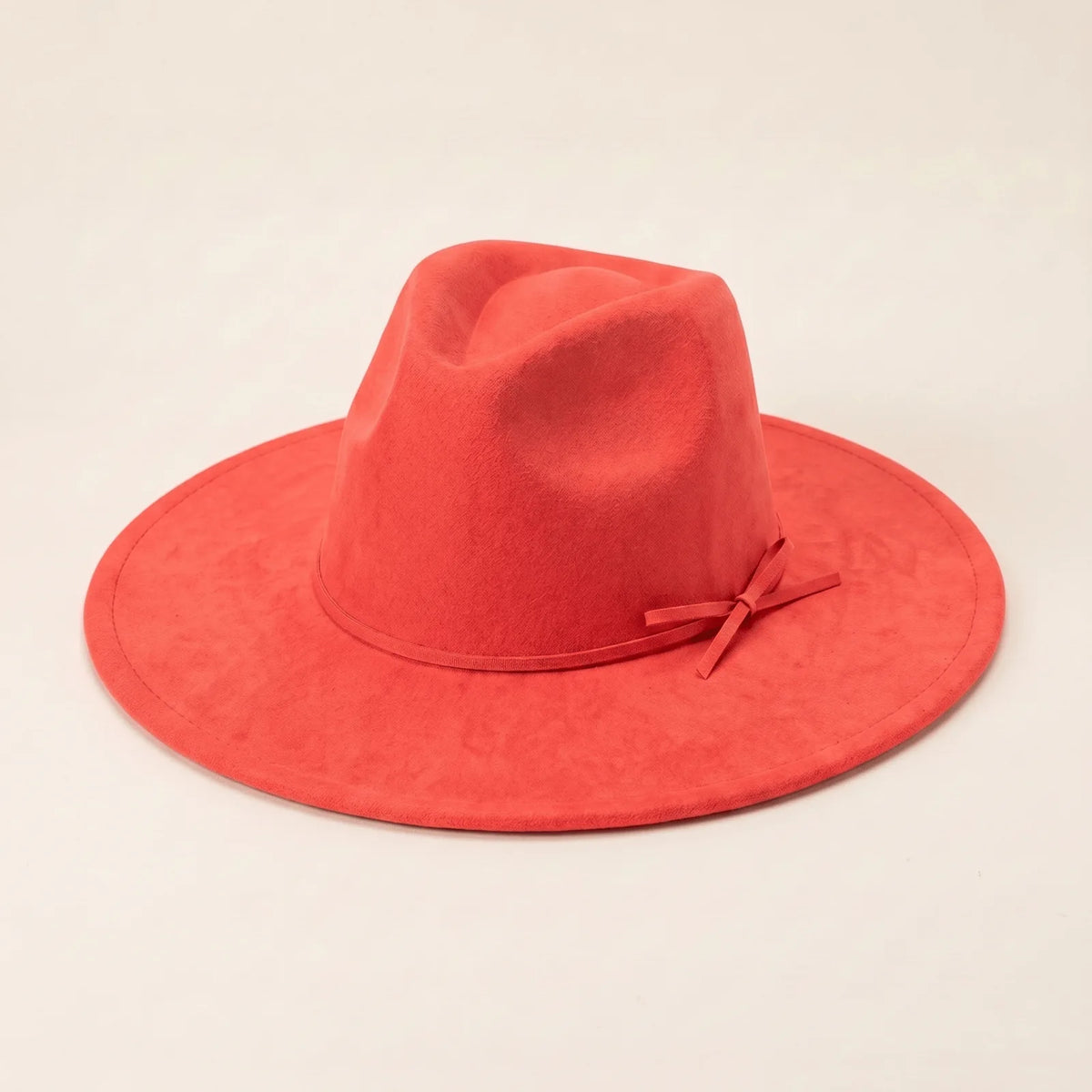 Chapeau Fedora Naturelle — coloris rouge