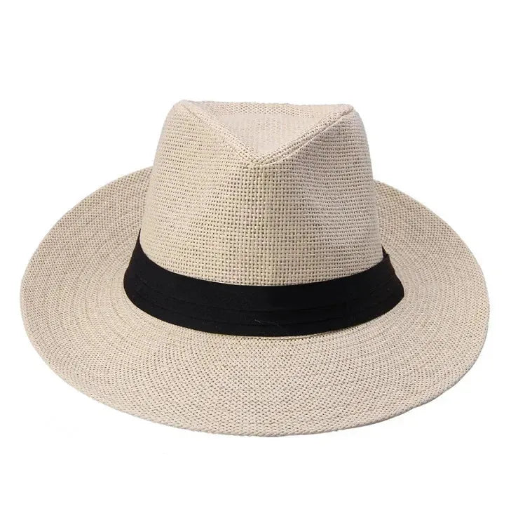 Chapeau Fedora Paille — coloris beige