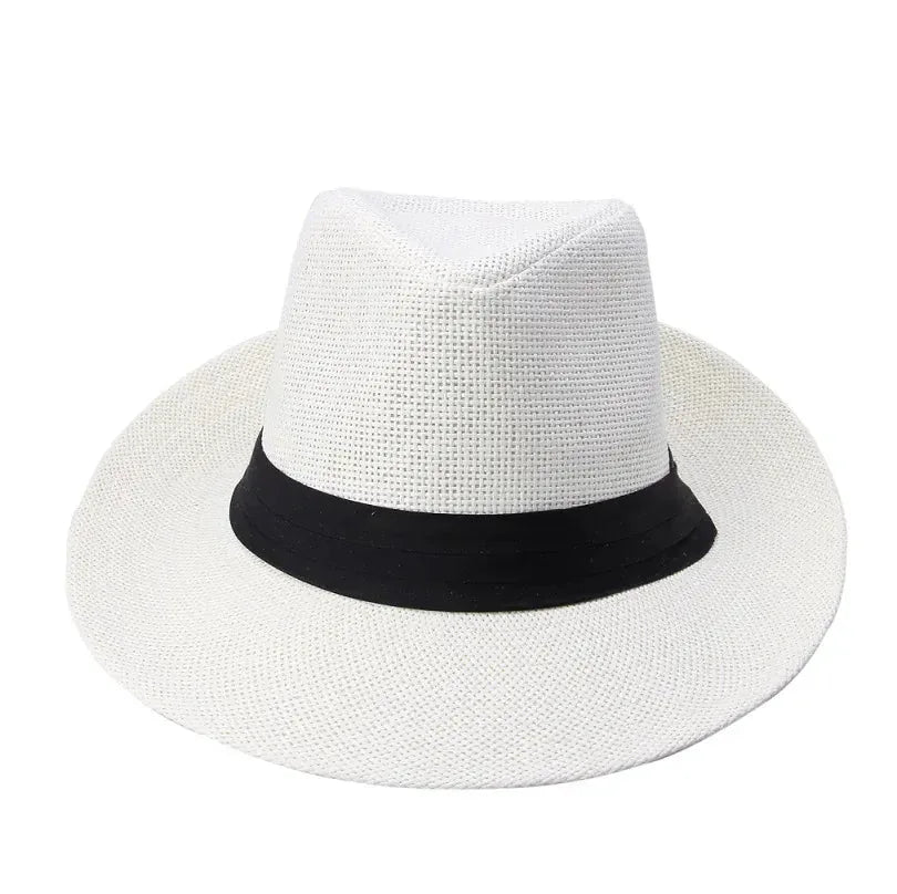 Chapeau Fedora Paille — coloris noir