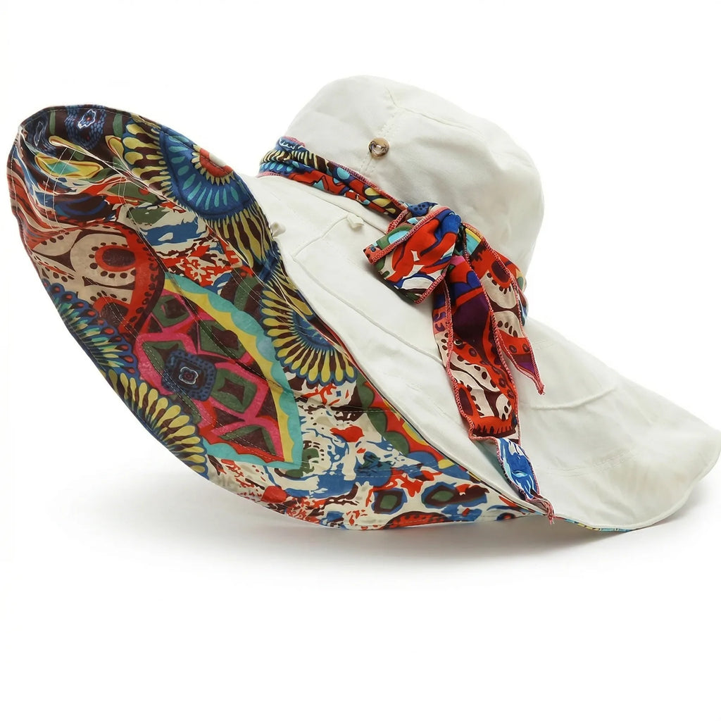 Chapeau Fleuri Femme — coloris ivoire