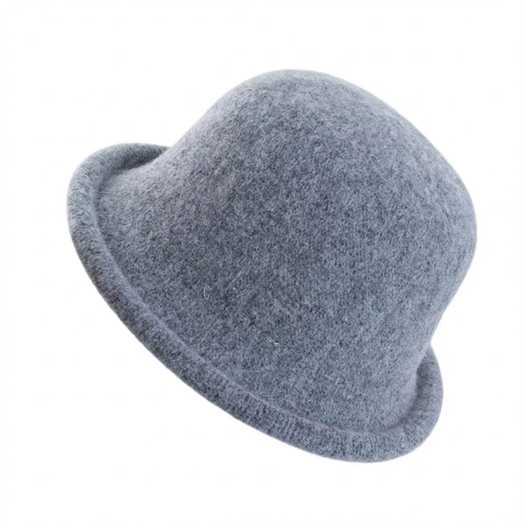 Chapeau Melon Laine — coloris gris