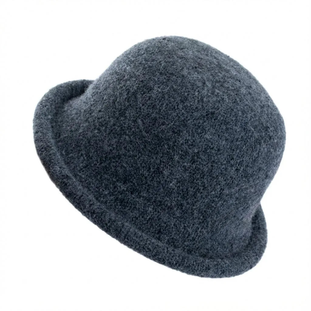 Chapeau Melon Laine — coloris gris