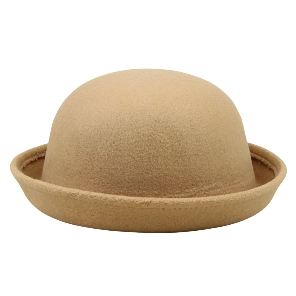 Chapeau Melon Mariage Femme — coloris beige