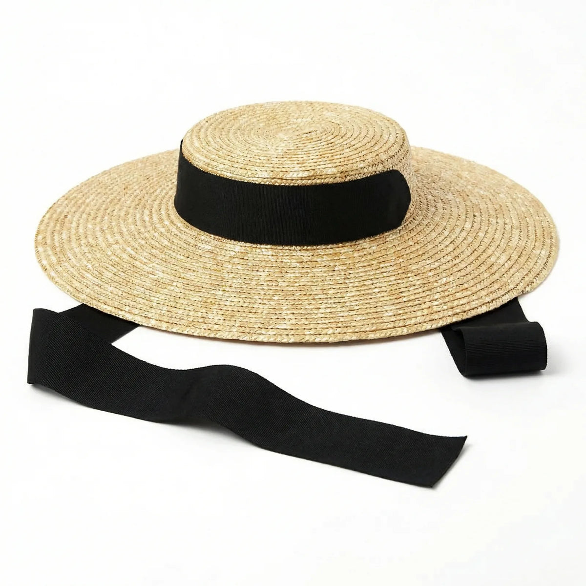 Chapeau Paille Large Bord — coloris noir