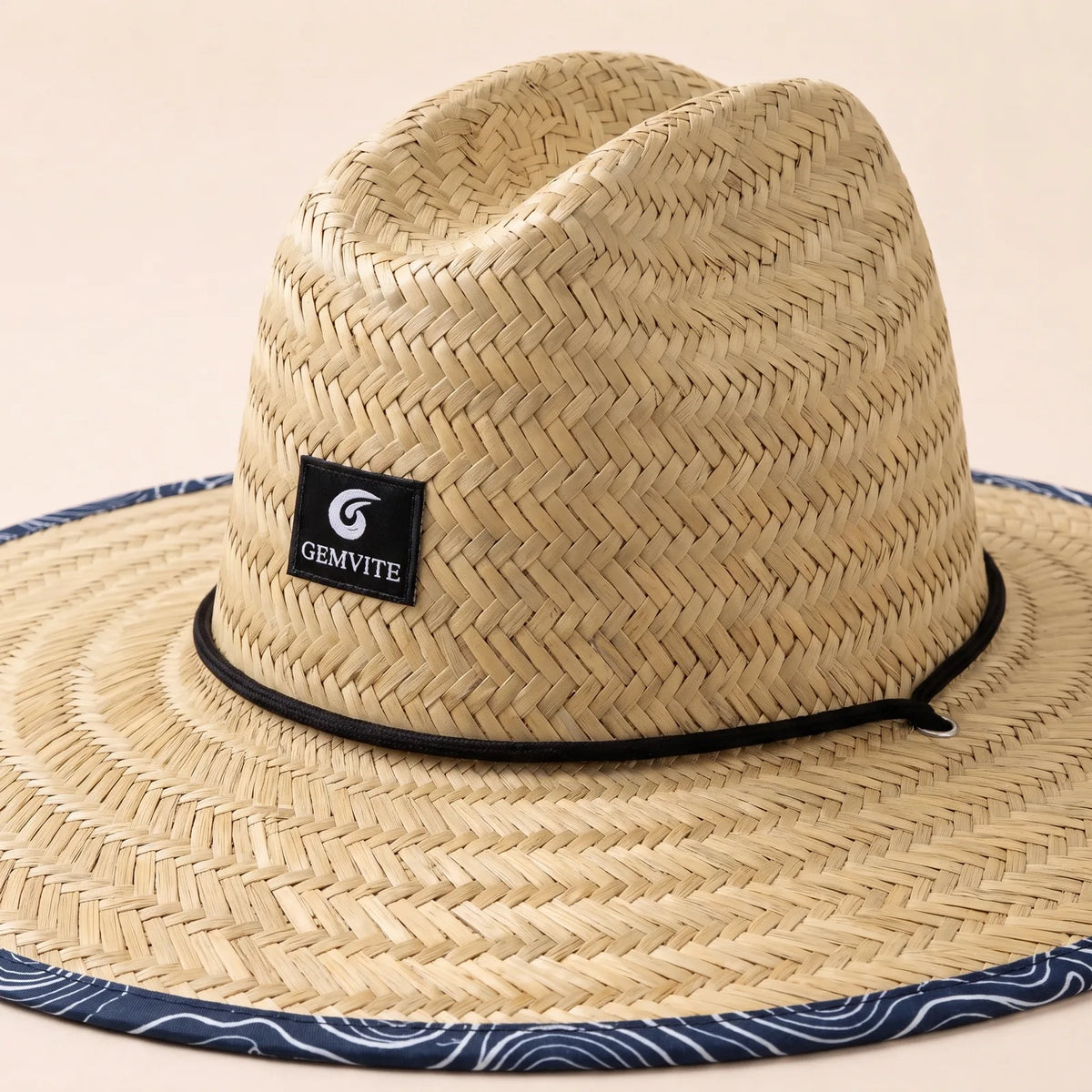 Chapeau Paille Panama Large Bord, vue de détail