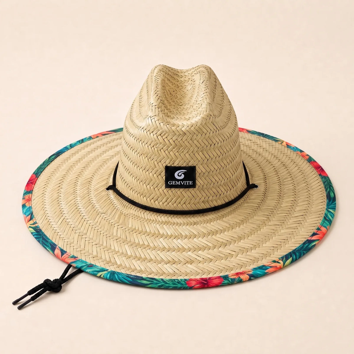 Chapeau Paille Panama Large Bord, vue de côté