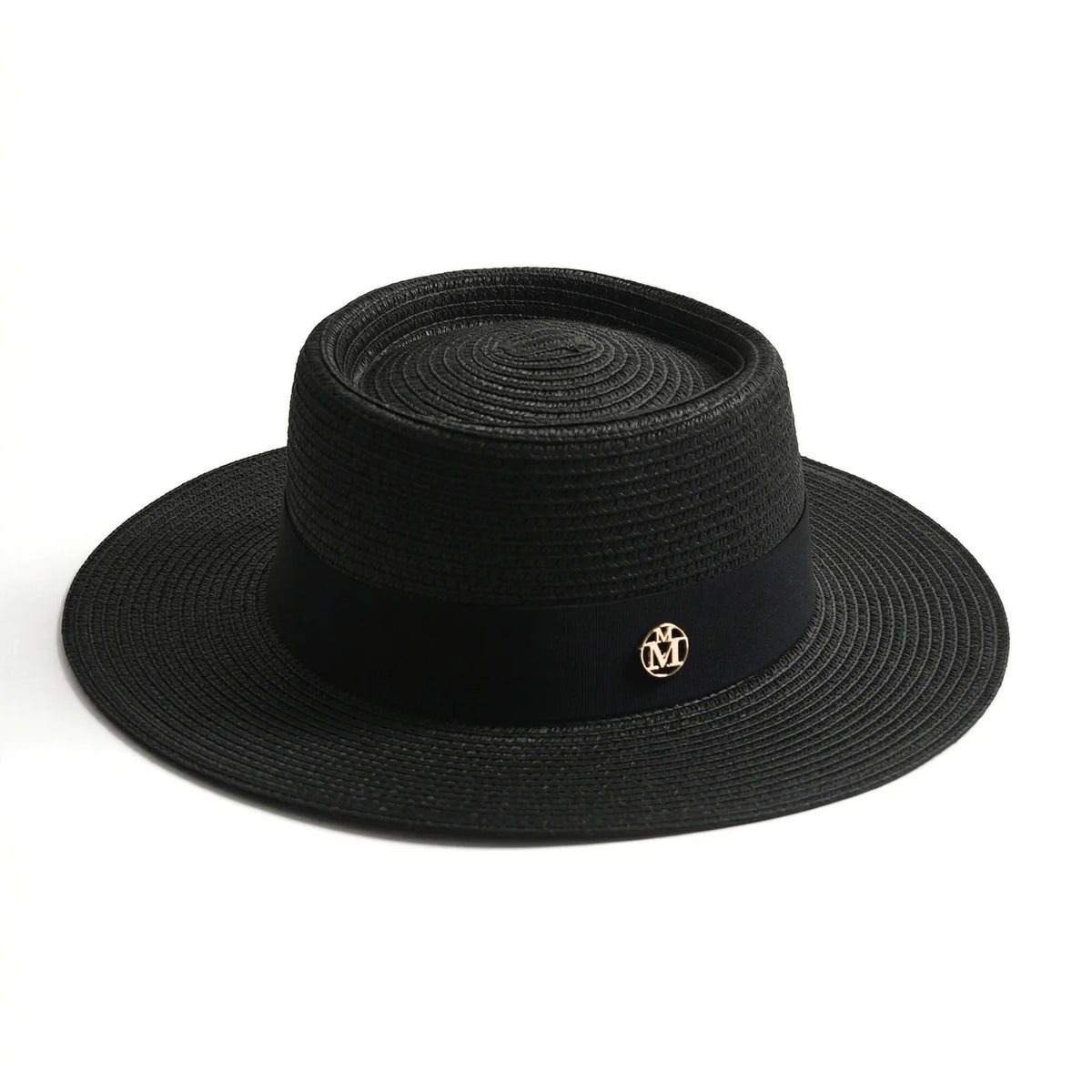 Chapeau Paille Plage Femme — coloris noir